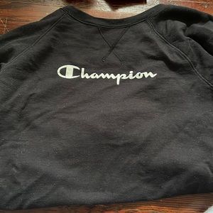 Black champion crew neck